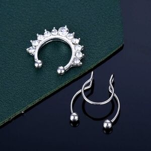 2 Fake Septum Rings